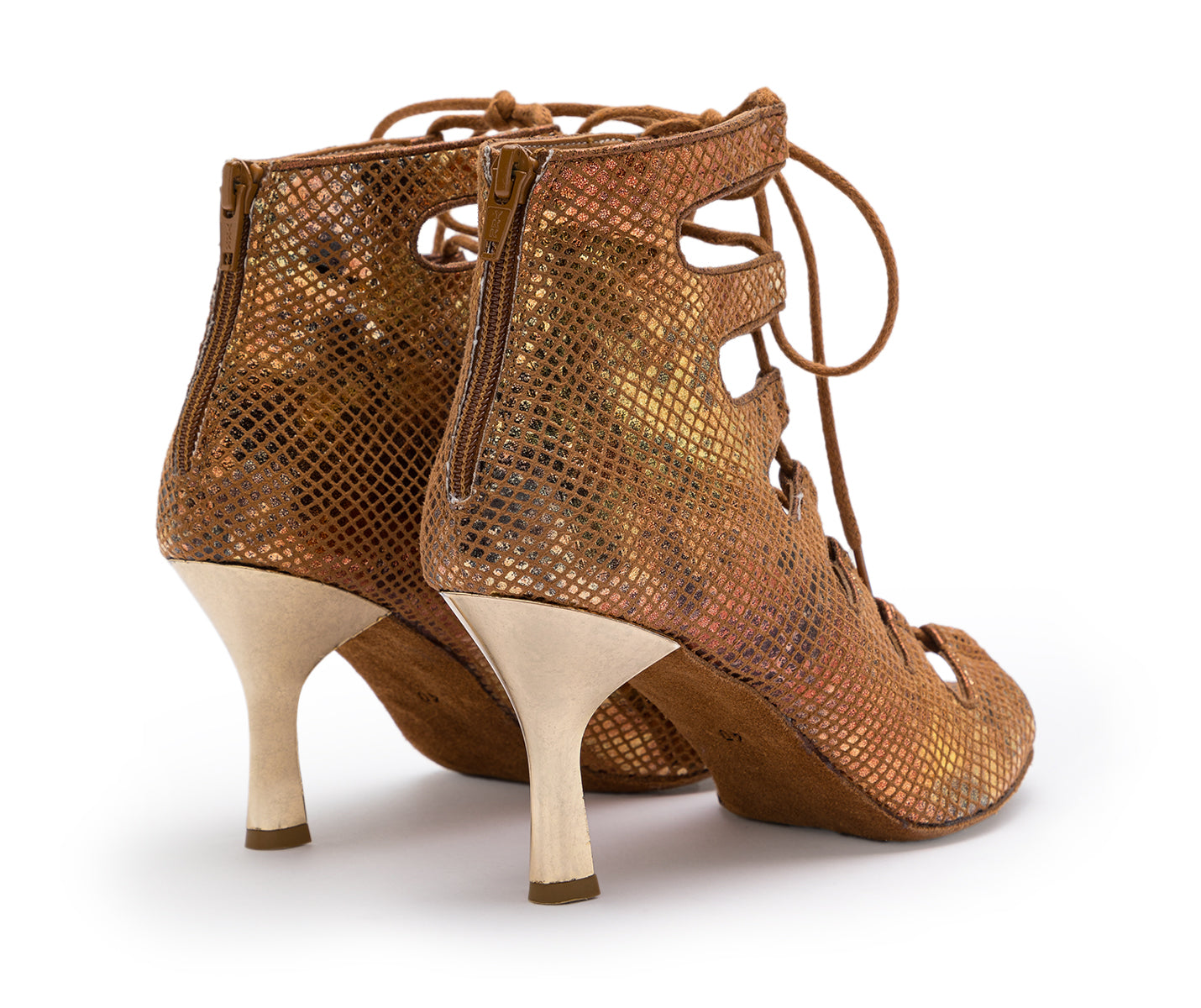 Magnet Tempt Tanzschuhe in Bronze Leder