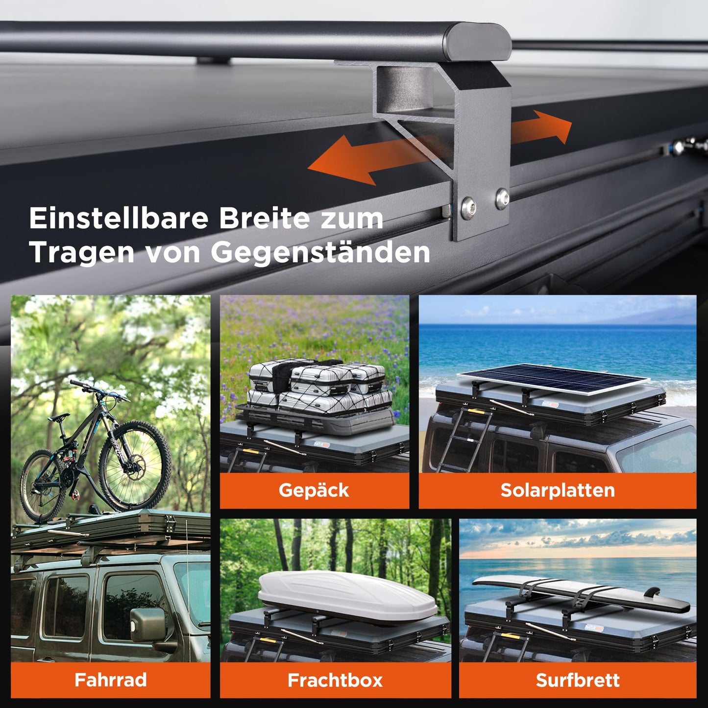 Naturnest Dachzelt Hartschale, Komfortables Dachzelt Hartschalen-Dachzelt Campingzubehör für Van, Jeep, SUV, LKW, Dachzelt für Camping, Autodachzelt Hartschalen-Dachzelt Camping, 2-3 Personen Zelt