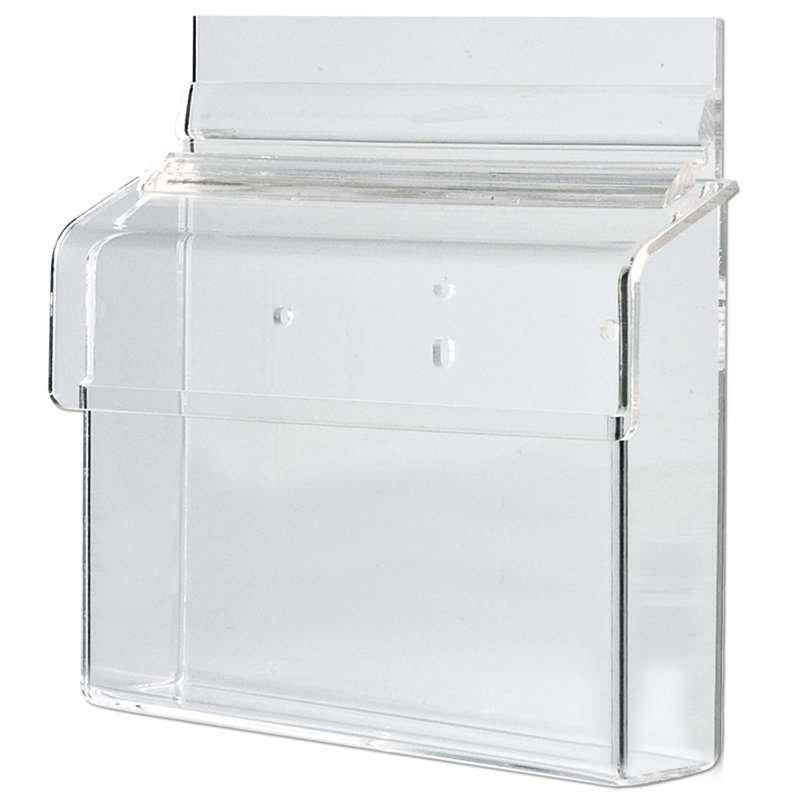 Acryl Prospektbox für Kundenstopper, Wandprospektbox