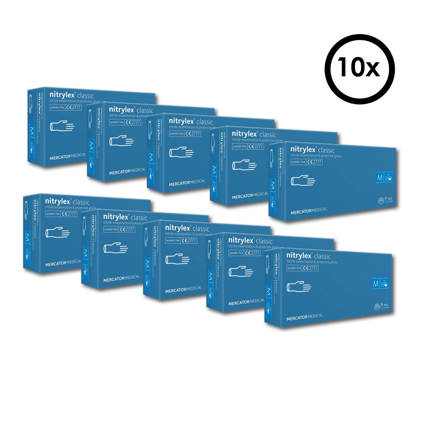 Mercator Nitrylex Classic Handschuhe Blue 100 Stk./Box