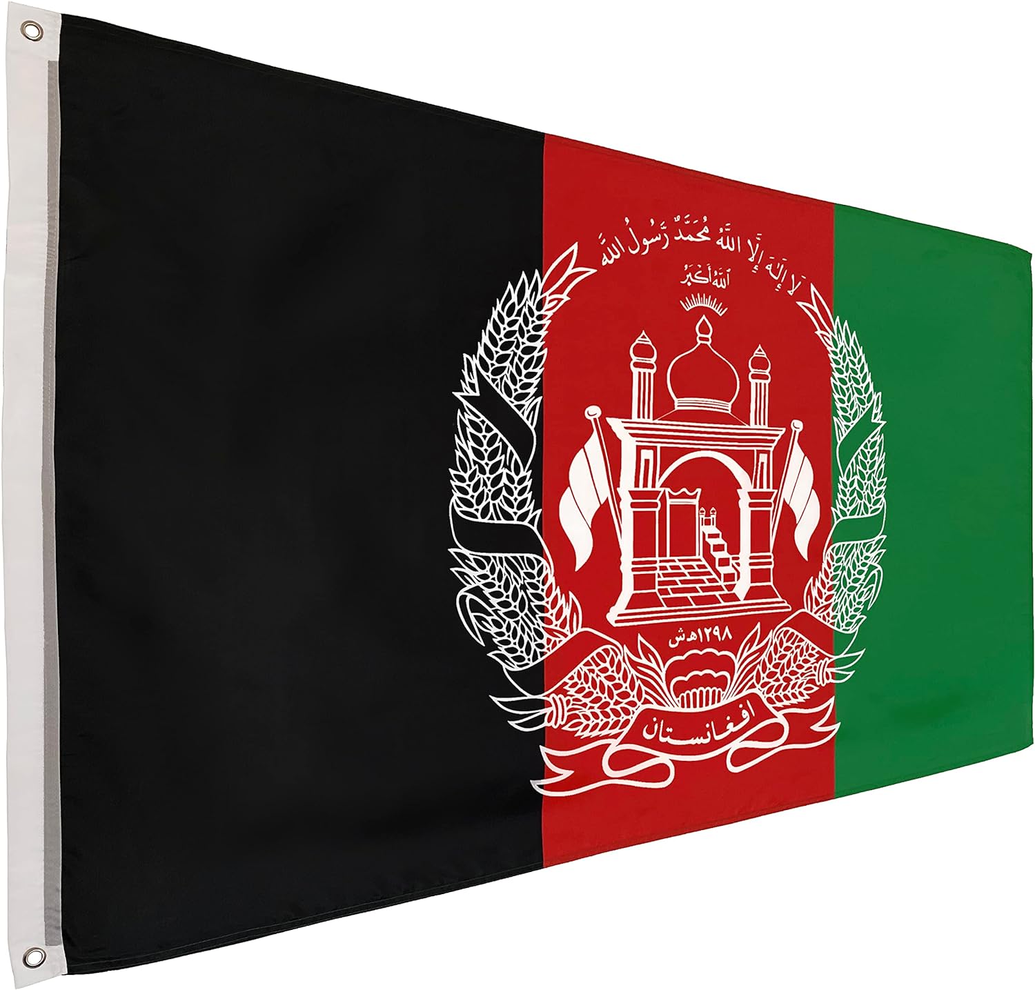 Afghanistan Flagge-90 x 150 cm-Flaggen mit top Qualität, hochwertiger Verarbeitung und kräftigen Farben