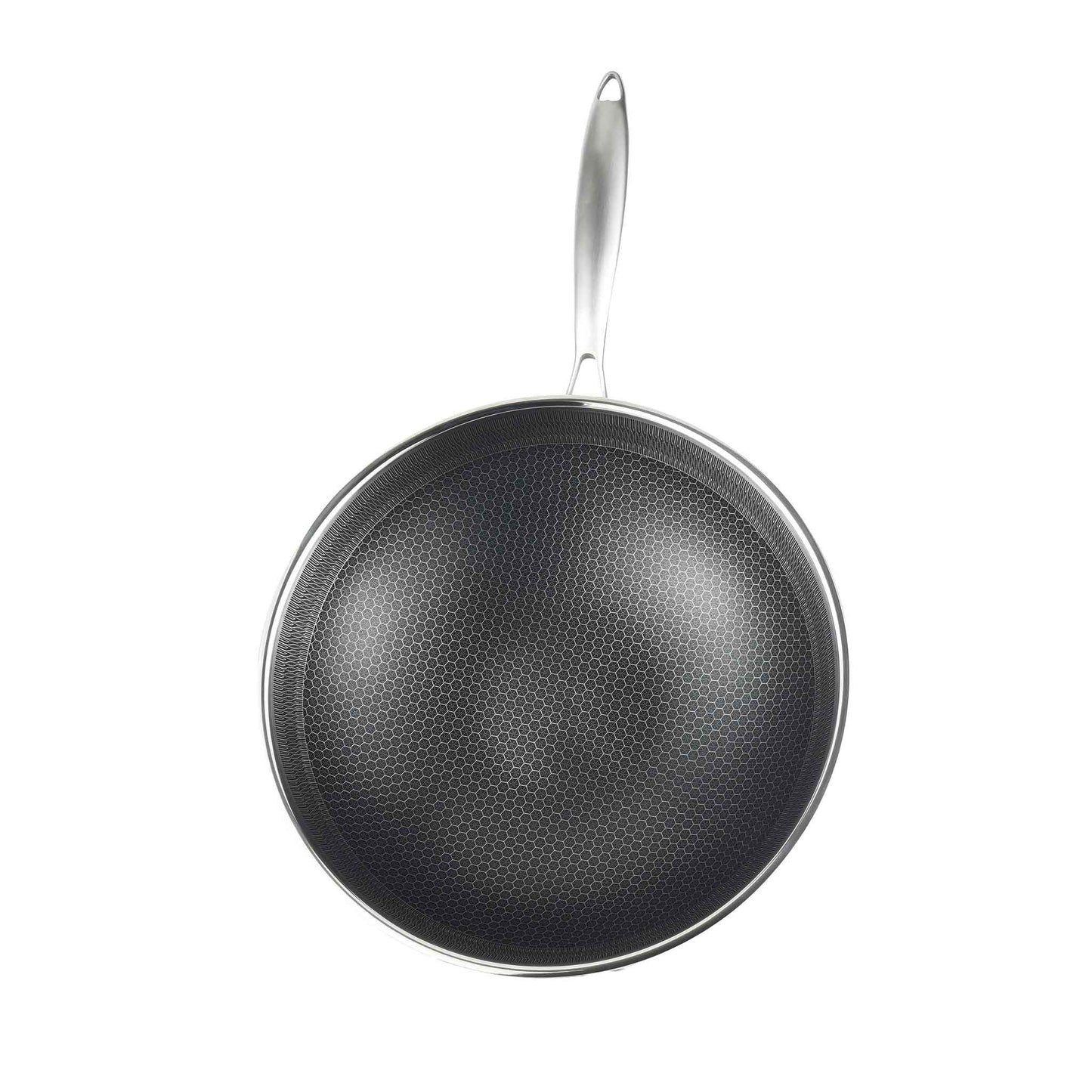 Cheffinger Bratpfanne – 28 cm – Edelstahl – Wabenstruktur – Induktion