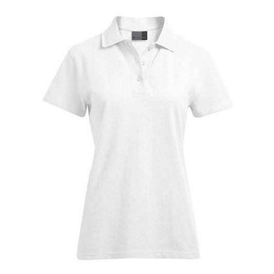  Artikel E4005 Damen Poloshirt weiss