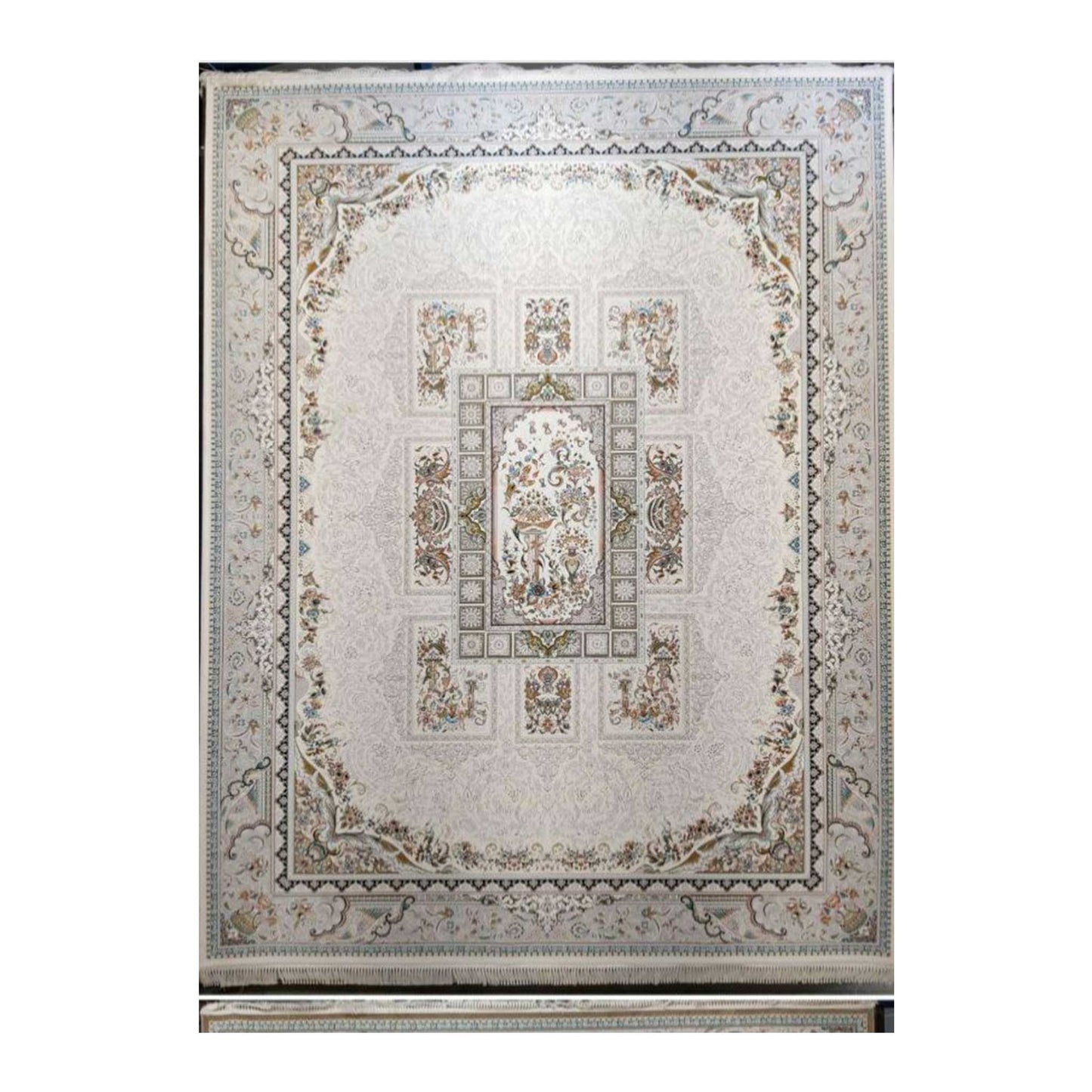 Authentischer Perserteppich - 1200 Shana, Maschinell Gewebte Eleganz mit Traditionellem Iranischem Design