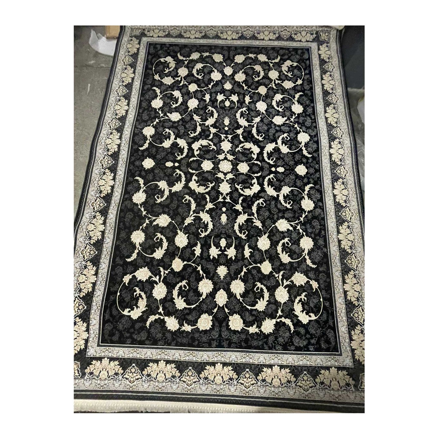 Authentischer Perserteppich - 1200 Shana, Maschinell Gewebte Eleganz mit Traditionellem Iranischem Design