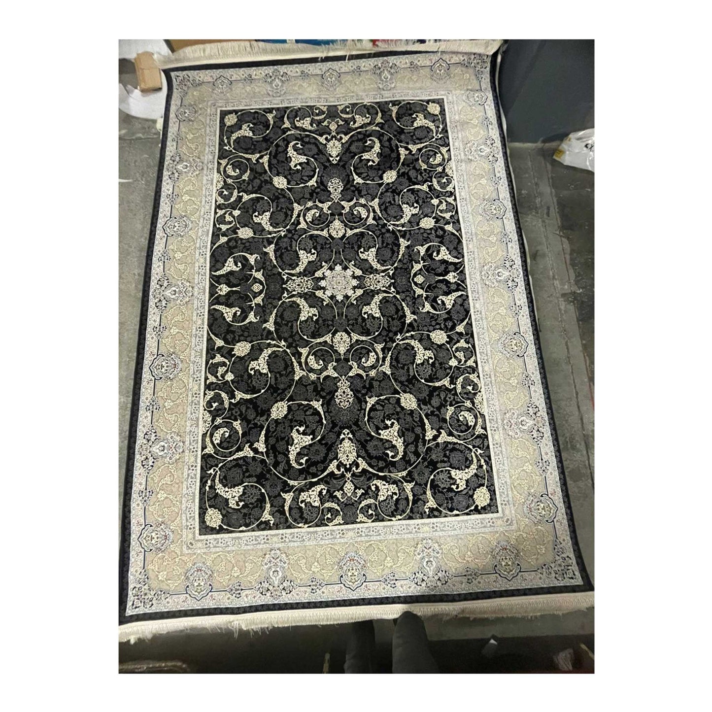 Authentischer Perserteppich - 1200 Shana, Maschinell Gewebte Eleganz mit Traditionellem Iranischem Design