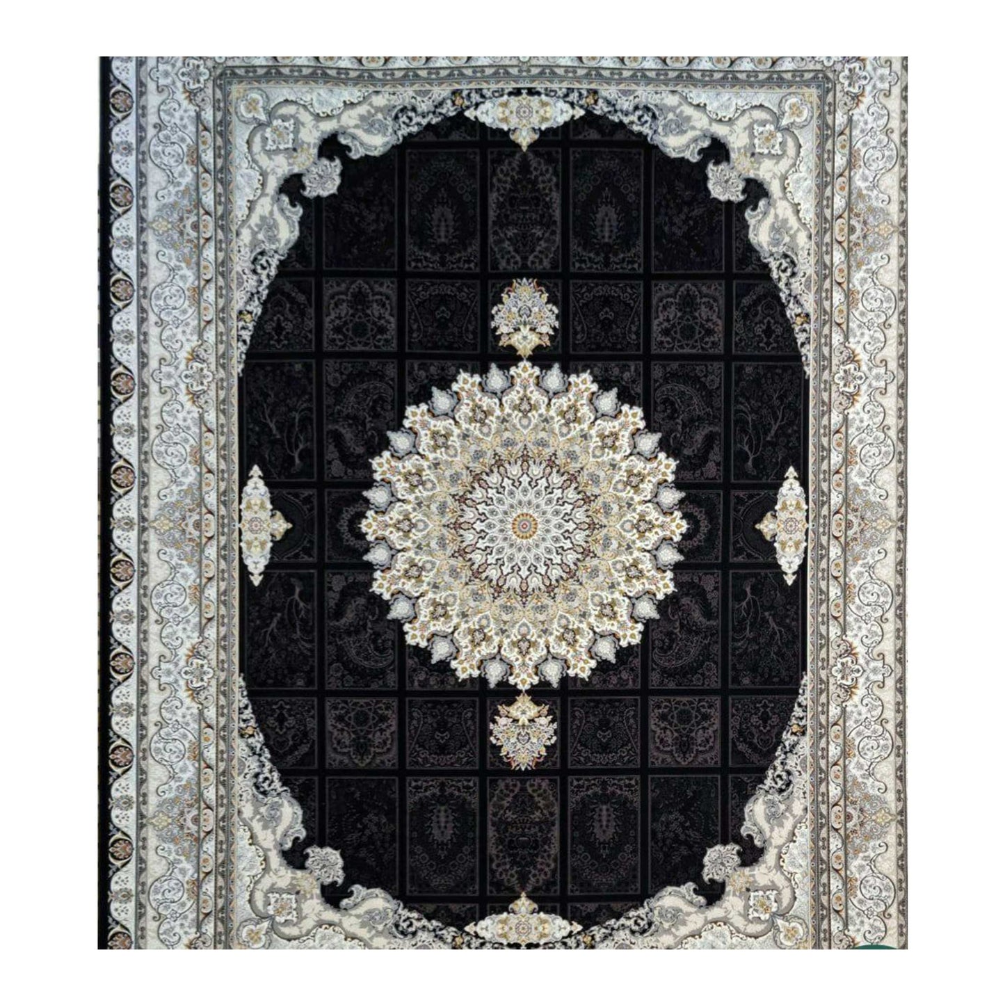 Authentischer Perserteppich - 1200 Shana, Maschinell Gewebte Eleganz mit Traditionellem Iranischem Design