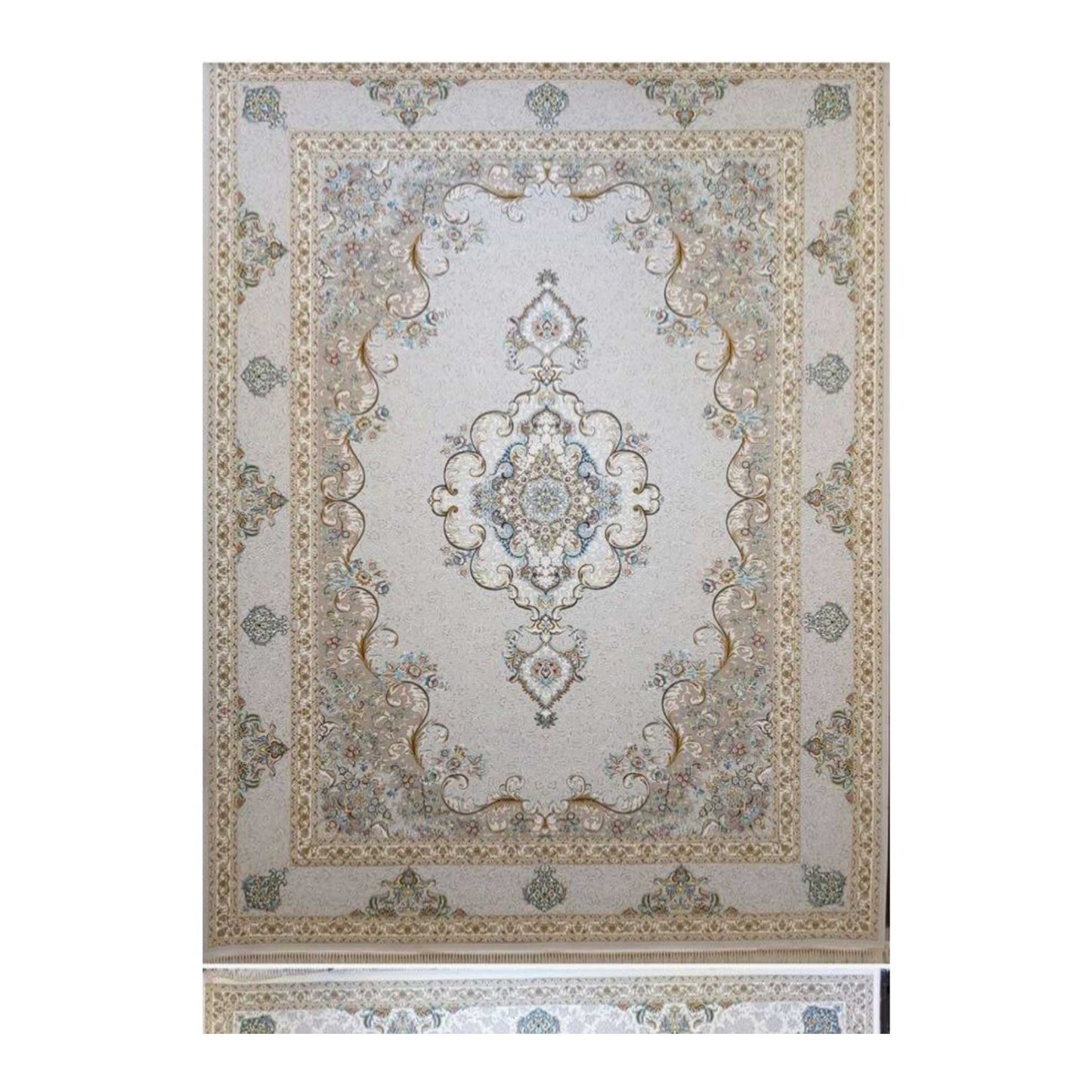 Authentischer Perserteppich - 1200 Shana, Maschinell Gewebte Eleganz mit Traditionellem Iranischem Design