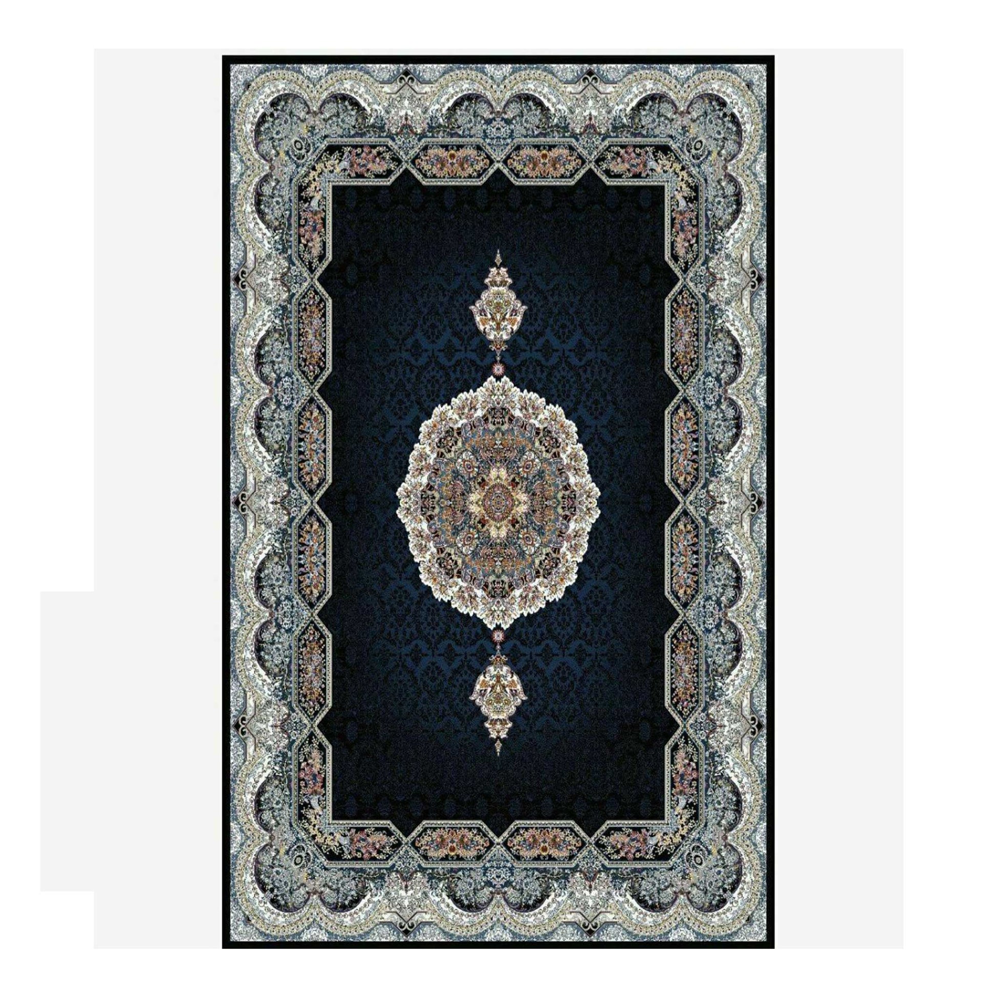 Authentischer Perserteppich-700 Shana, Maschinell Gewebte Eleganz mit Traditionellem Iranischem Design