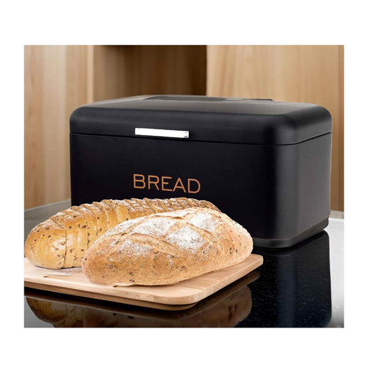 BB34 Brotkasten Brotkorb Aufbewahrung box 34cm Klappdeckel  Metall