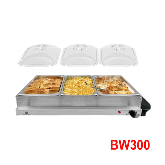 BW300-3 Behälter Speisewärmer Warmhalteplatte Buffetwärmer 2 in 1 Funktion Catering Buffet