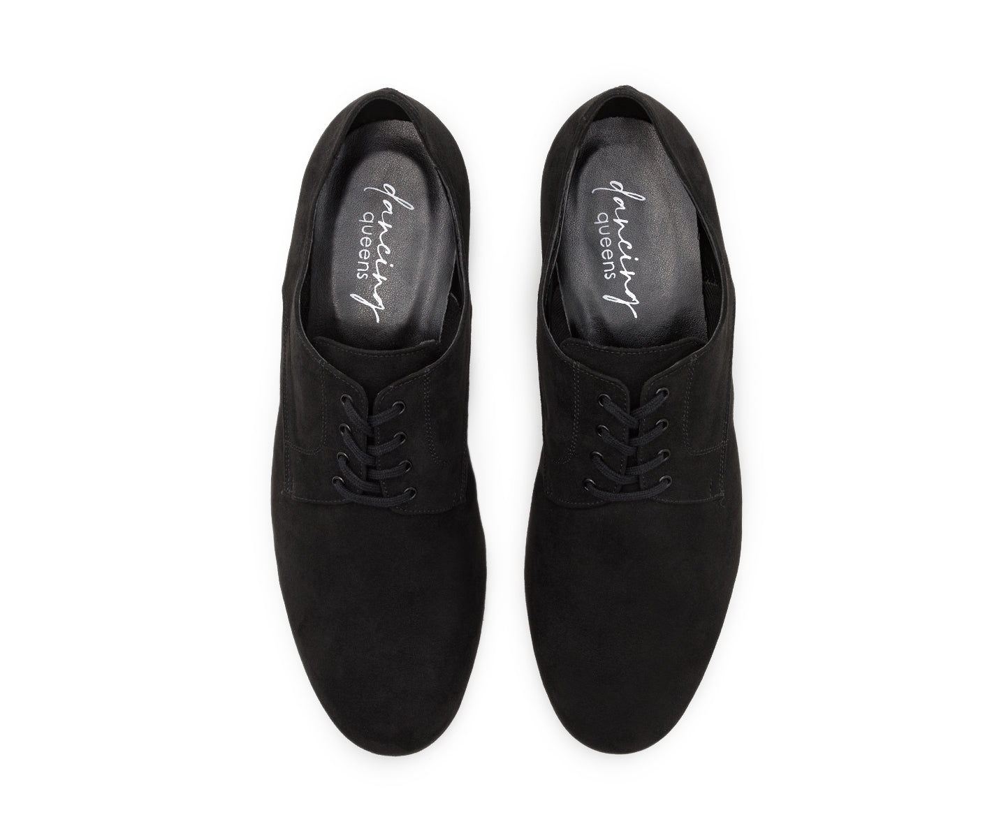 Noble Tanzschuhe in Schwarz Wildleder