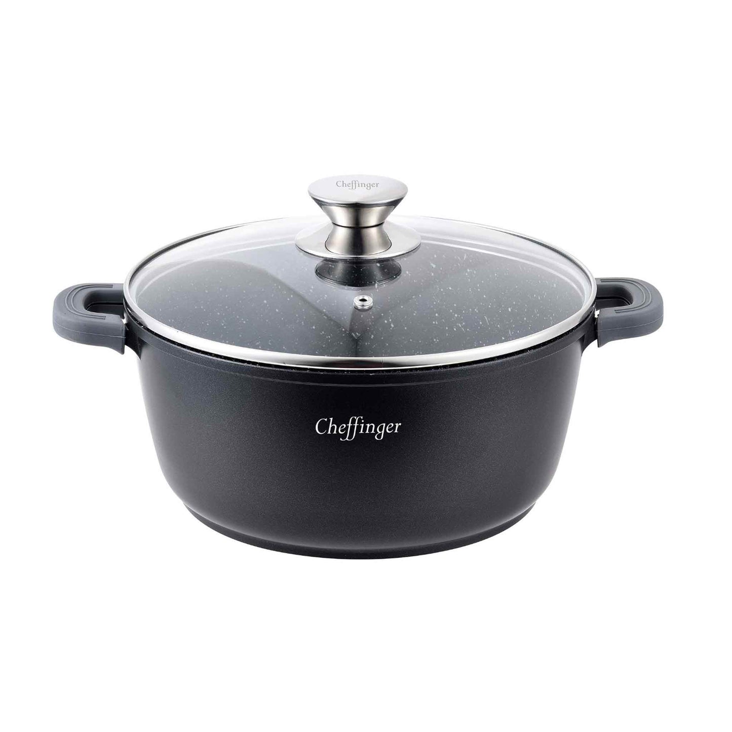 Cheffinger Cooking  Schmortopf mit Deckel  32 cm  Für alle Herdarten geeignet  DC32