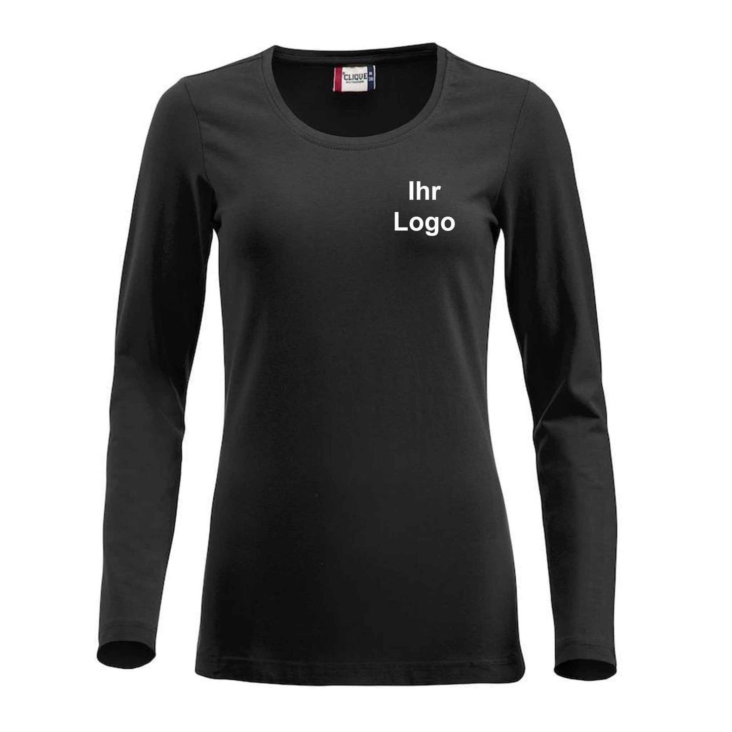 Clique Damen T-Shirt Langarm mit Rund Kragen