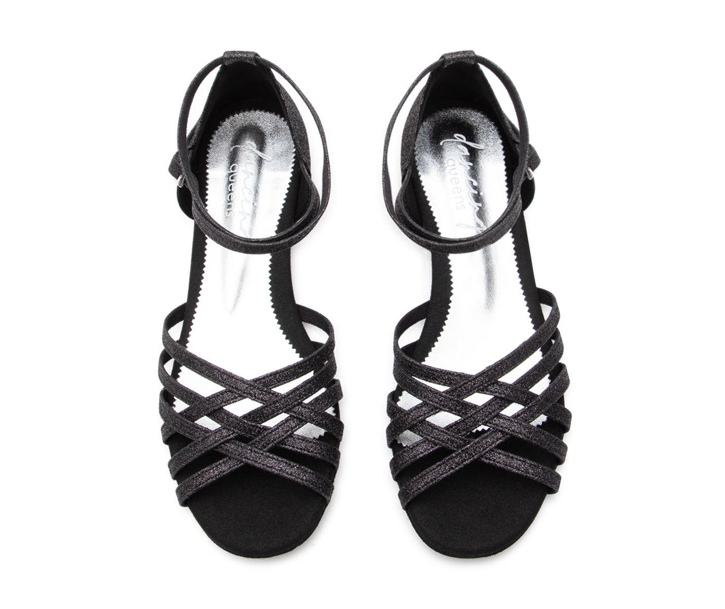 Joy Tanzschuhe in Schwarz Glitter Mikrofaser