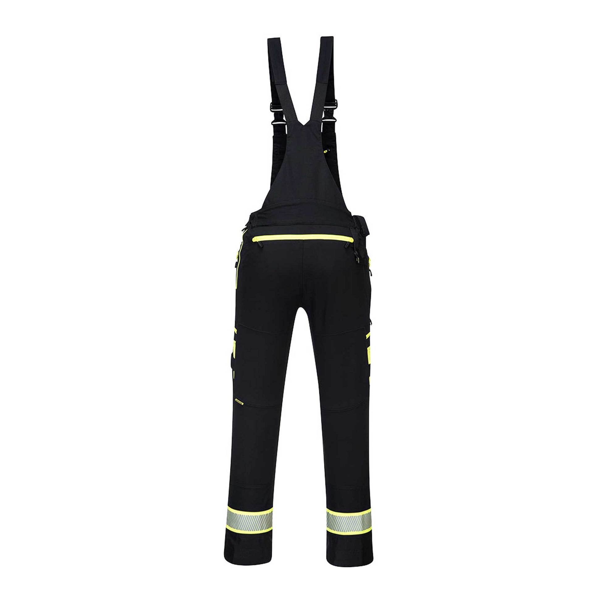 DX441 - DX4 Latzhose - Arbeitslatzhose schwarz hinten