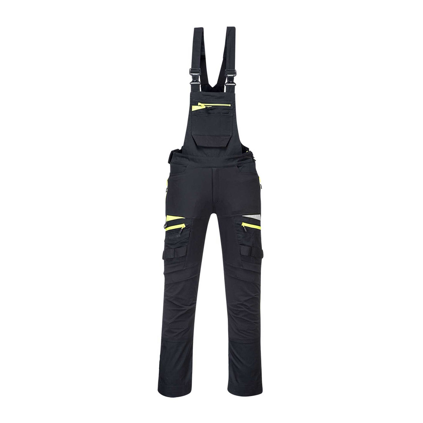 DX441 - DX4 Latzhose - Arbeitslatzhose schwarz vorne 