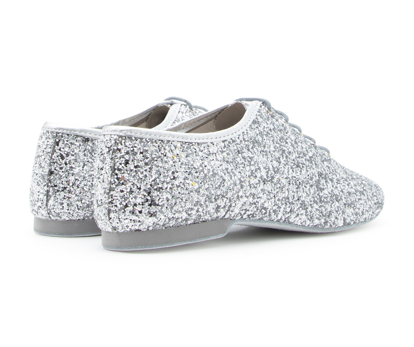 Flow Tanzschuhe in Silber Glitter