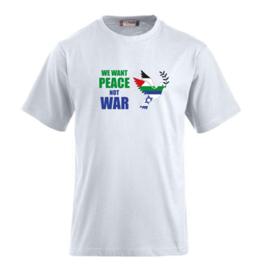 Funshirts bedrucken mit Spruch - We want peace, not war