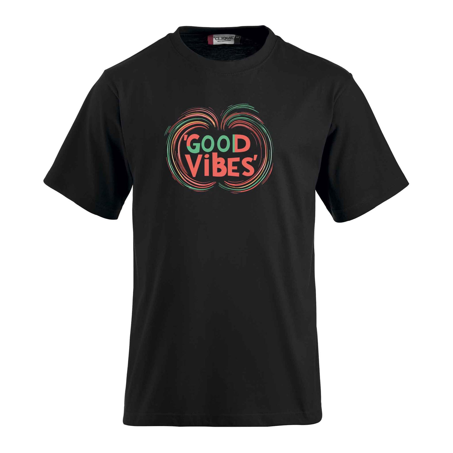 Good Vibes – Minimalistisches T-Shirt mit Positiver Botschaft