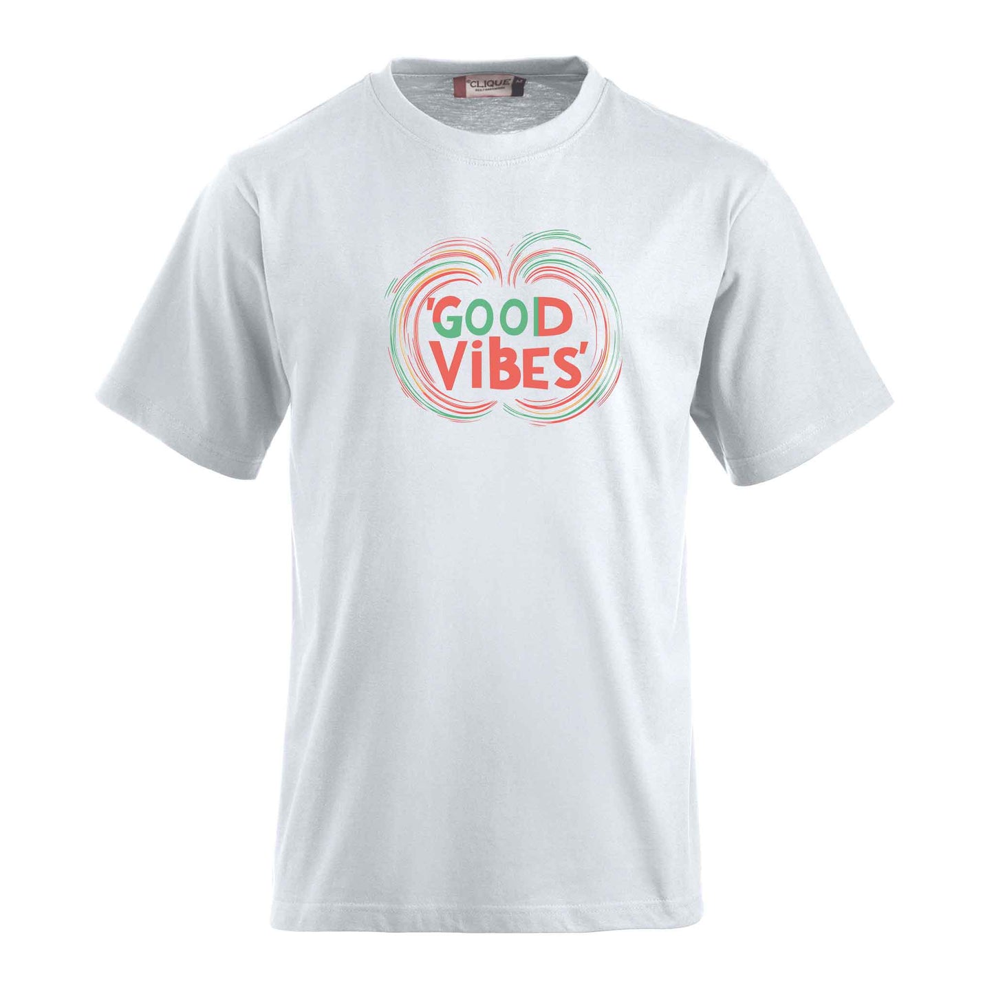 Good Vibes – Minimalistisches T-Shirt mit Positiver Botschaft