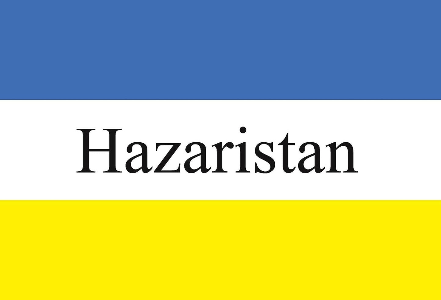 Hazaristan Flagge 90 x 150cm 100% Polyester Flagge Flaggen mit Messing-Ösen, HAZARISTAN FLAG