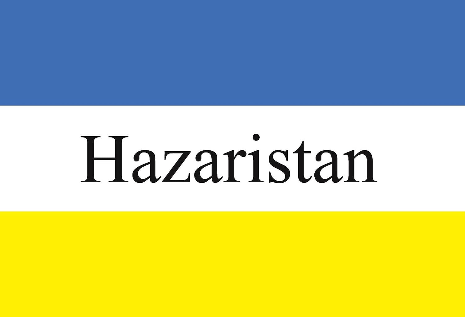 Hazaristan Flagge 90 x 150cm 100% Polyester Flagge Flaggen mit Messing-Ösen, HAZARISTAN FLAG