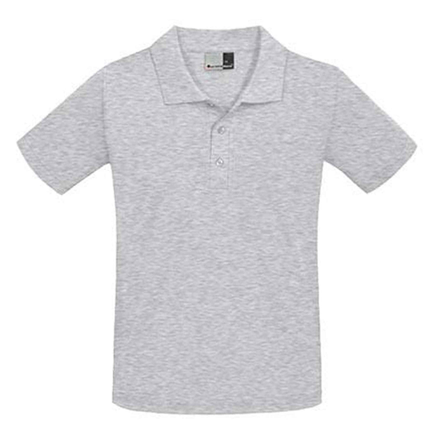 Herren Poloshirt 100% Baumwolle Sports grau