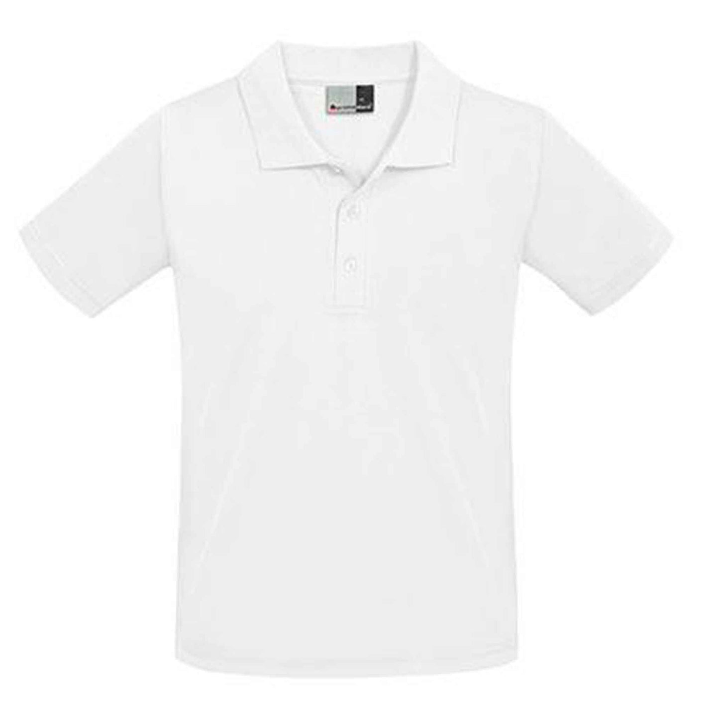 Herren Poloshirt 100% Baumwolle Weiss