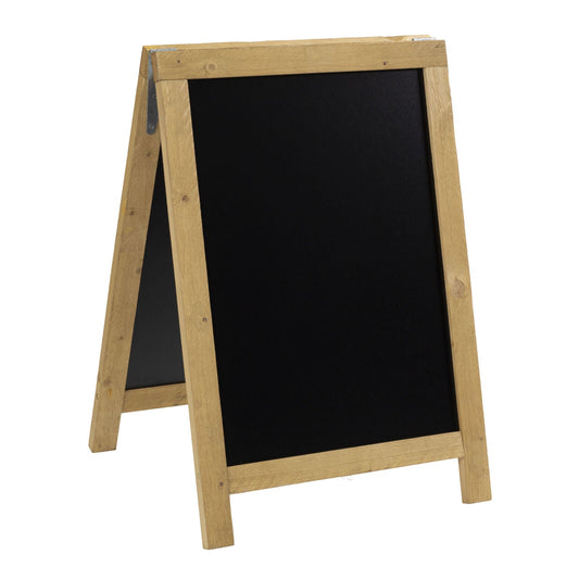 Securit® Holz Kundenstopper "Vintage", 85x55cm, Natur, Outdoor