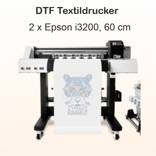 DTF-Textildrucker mit 2 Epson i3200-Druckköpfen
