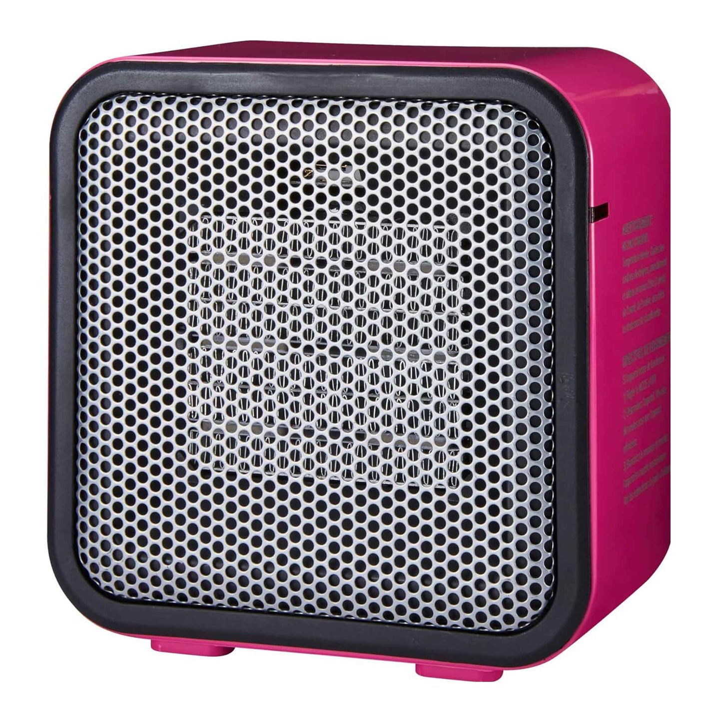 Keramik Raumheizung, Mini Heizung für Büro Schreibtisch, Tragbare Zeltheizung für Camping (Innenbereich), 500W, mit Kippschutz, Leicht (0.6 kg), Pink, 15.0 x 8.1 x 15.2 cm