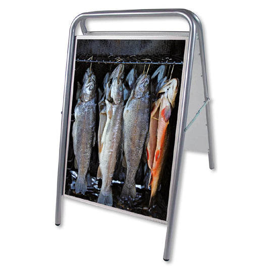 Kundenstopper Stahlrohr Deluxe, Outdoor