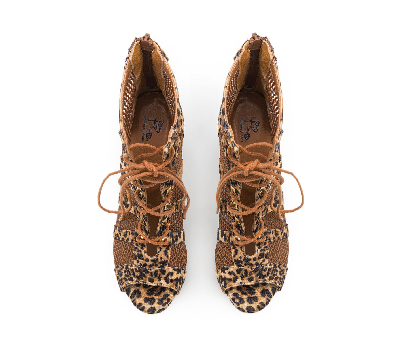 Magnet Aura Tanzschuhe in Leopard Wildleder