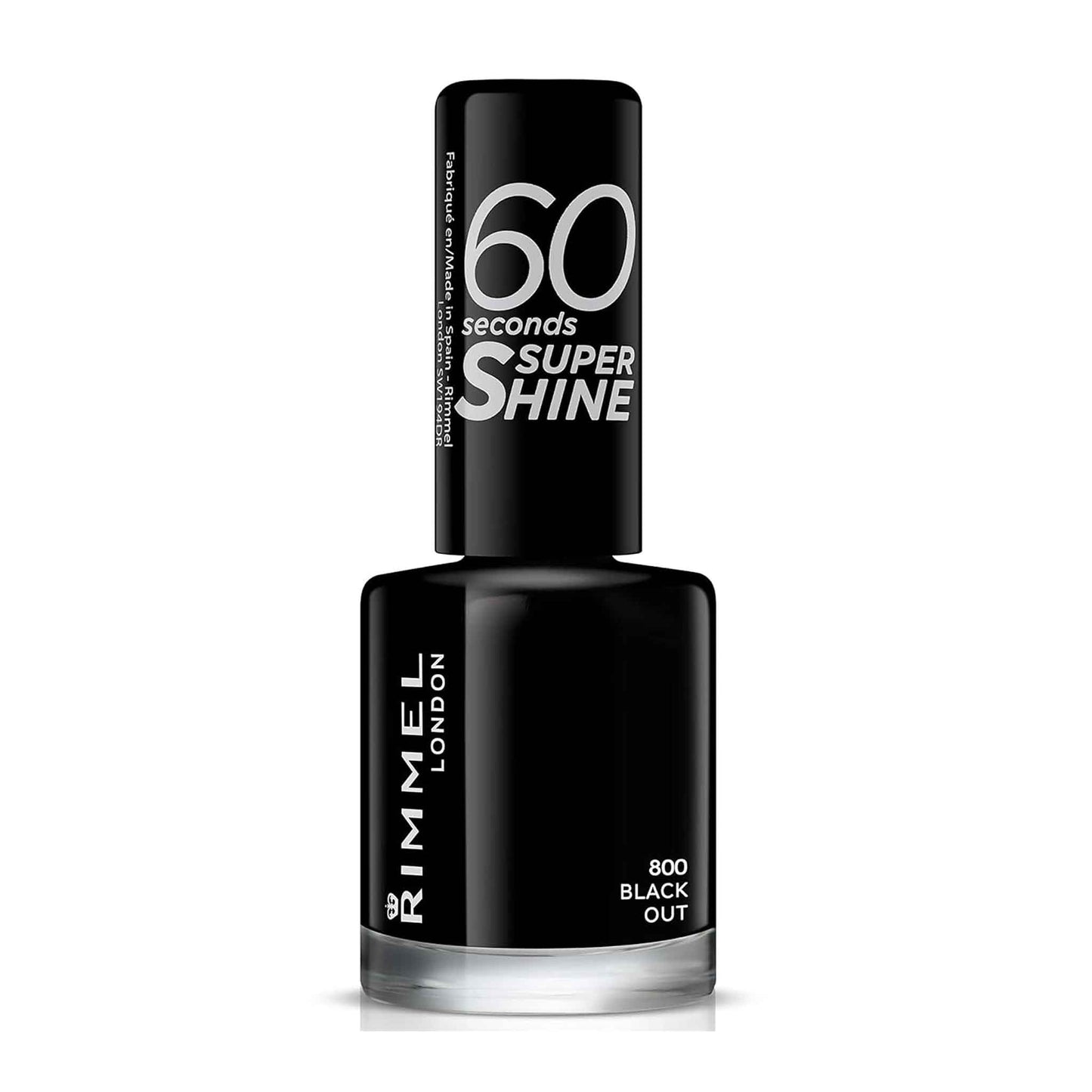 Rimmel London Super, Nagellack, Schwarz Glanz, 8 ml (1er Pack)