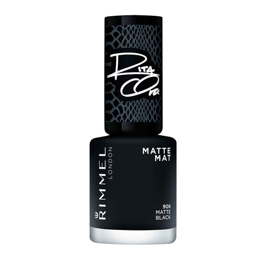Rimmel London Super, Nagellack, mattschwarz, 8 ml (1er Pack)