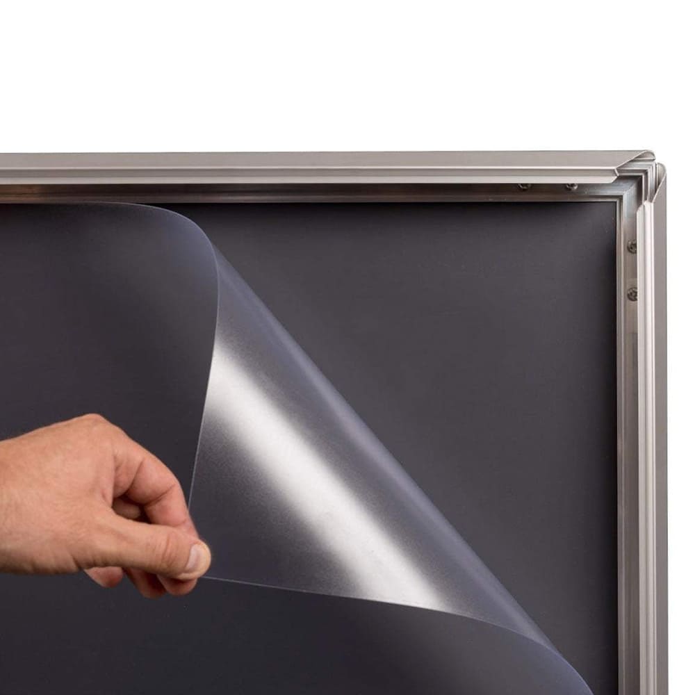 Kundenstopper Alu, Windbreaker DIN A1, Silber, Outdoor