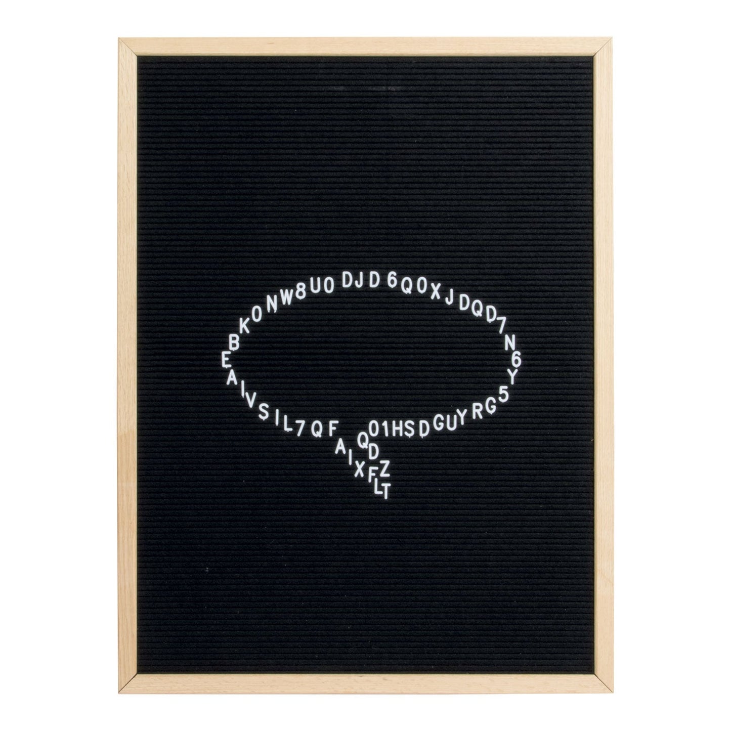 Securit® Buchstabentafel mit Holzrahmen, Letterboard Wandkreidetafel, 60x80cm