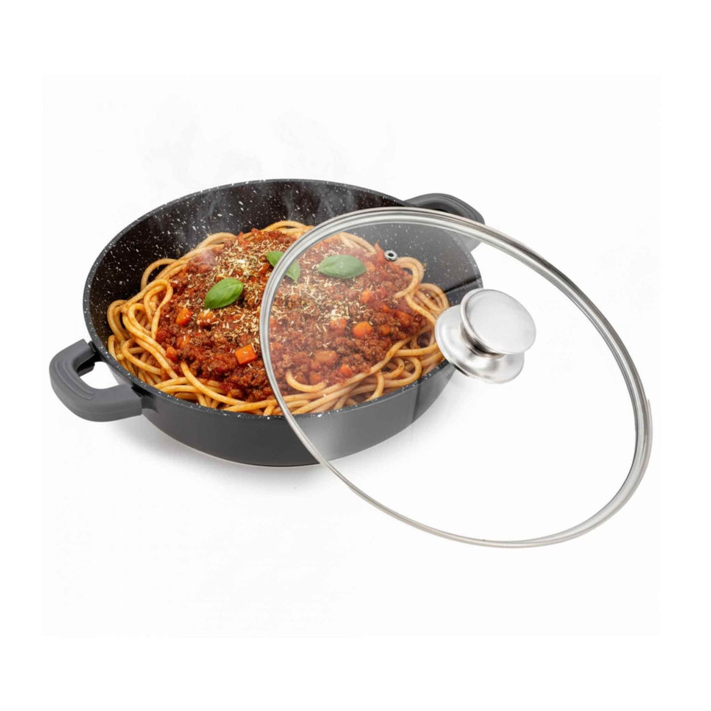 Servierpfanne Schmorpfanne Kochtopf Induktion Ø36cm Alu Guss Topf Pfanne