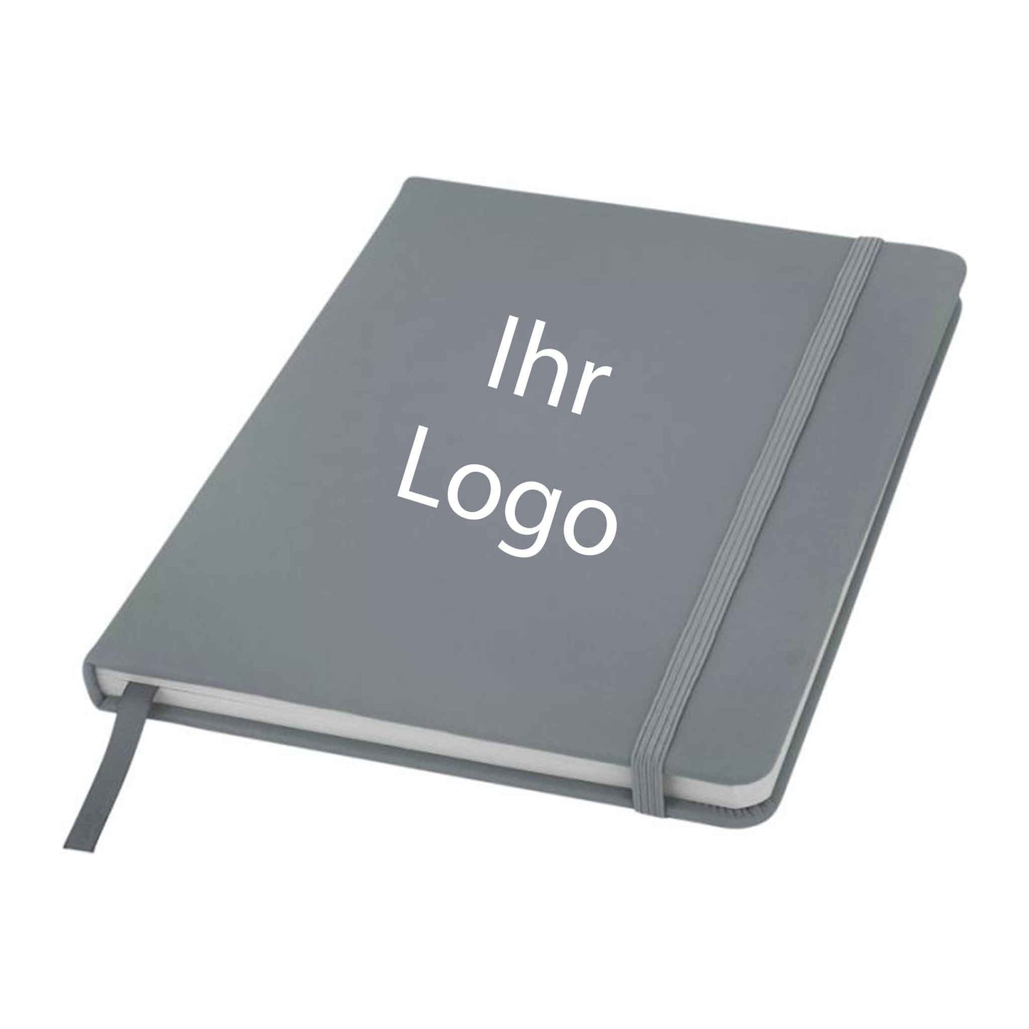 Spectrum-A5-Hard-Cover-Notizbuch- grau mit logo