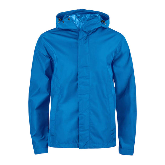 Blaue Regenjacke mit Logo Sportliche und wasserdichte Unisex Regenjacke - Webster