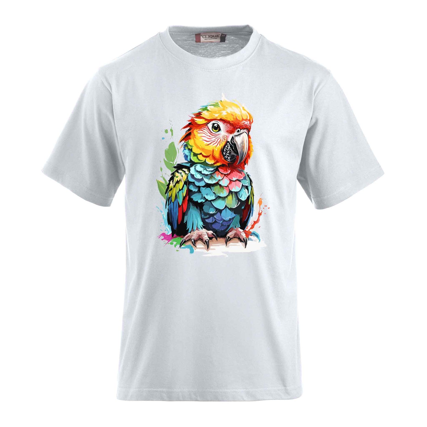 T-Shirt mit Design Nr3 – Hochwertiger Druck, kleiner Papagei, ideal für Vogelliebhaber