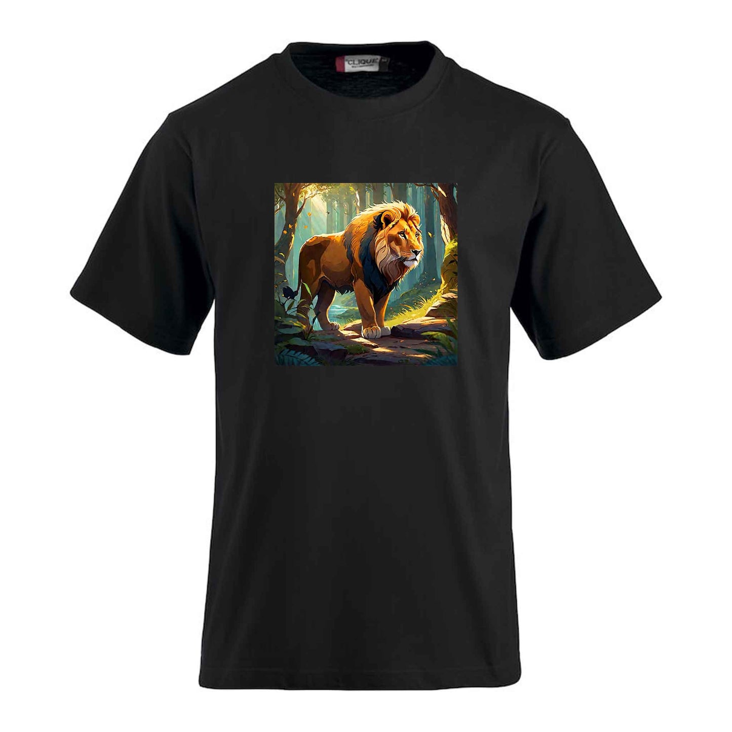 T-Shirt bedrucken lassen - T-Shirt mit einem Löwenmotiv