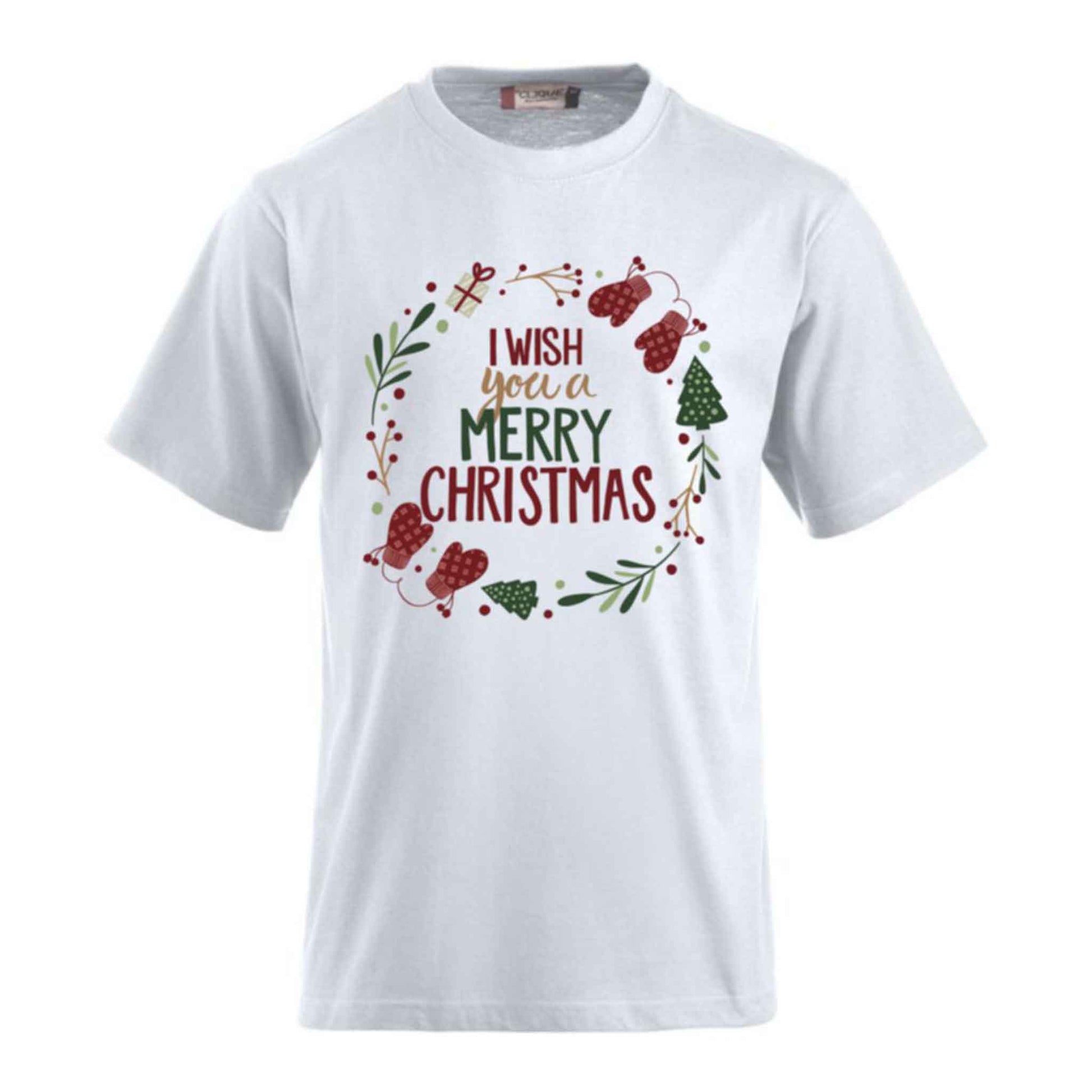 T-Shirts bedrucken mit Sprüchen - I WISH you a Merry CHRISTMAS