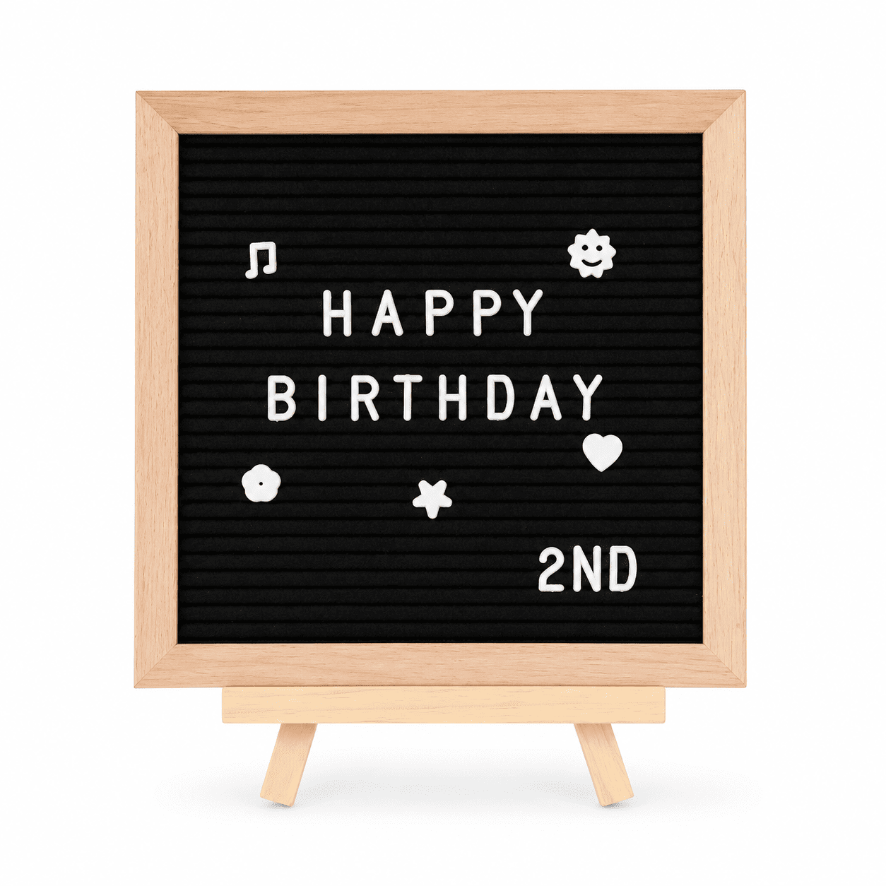 Buchstabentafel, Letterboard Holz Staffelei, 25x30cm