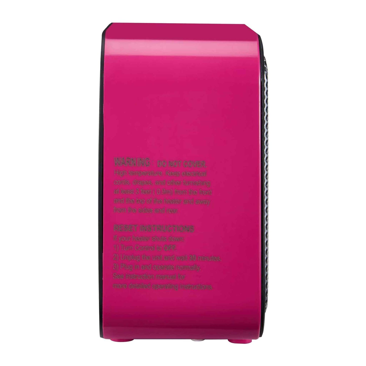 Keramik Raumheizung, Mini Heizung für Büro Schreibtisch, Tragbare Zeltheizung für Camping (Innenbereich), 500W, mit Kippschutz, Leicht (0.6 kg), Pink, 15.0 x 8.1 x 15.2 cm