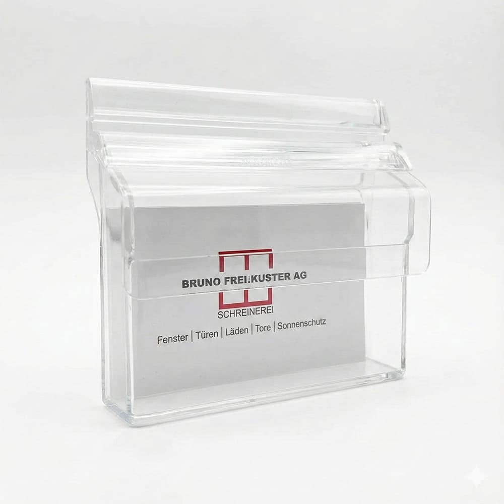 Acryl Visitenkartenbox, Wandvisitenkartenhalter