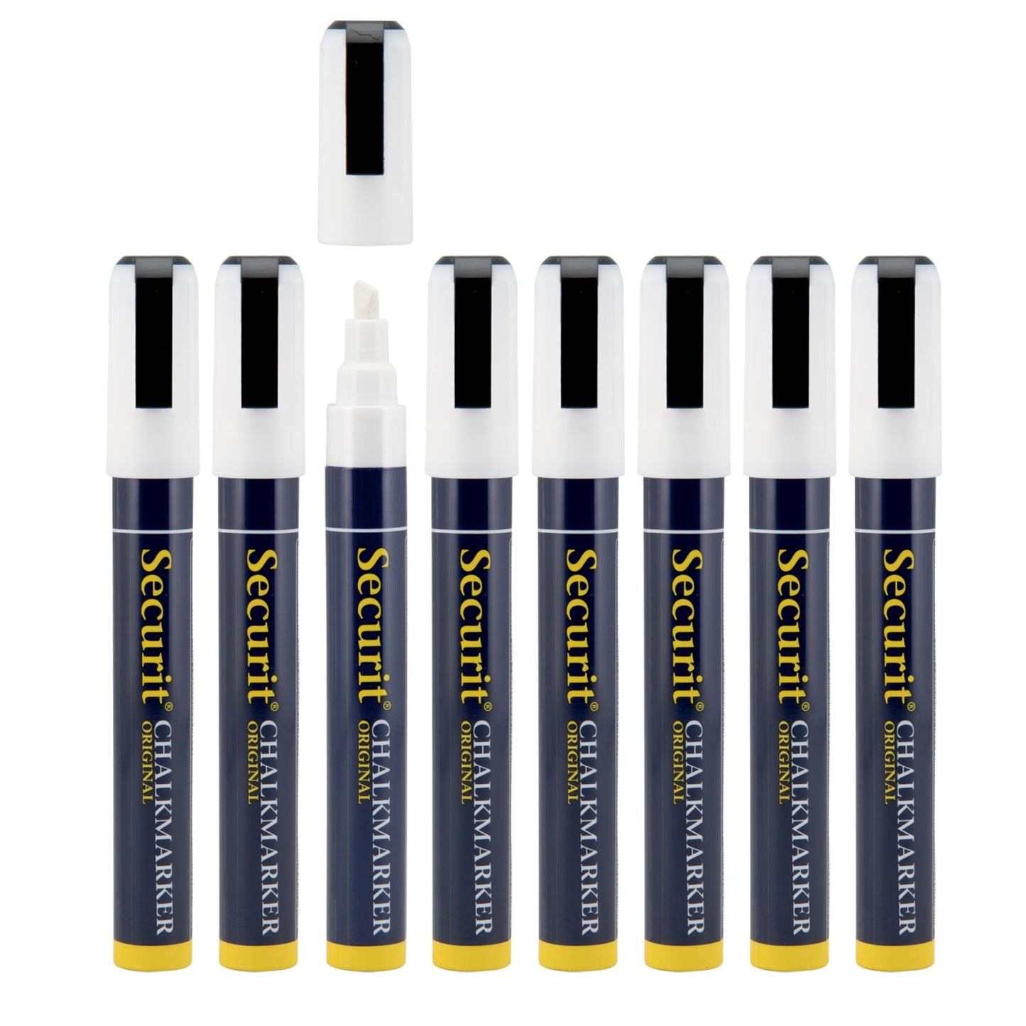 Securit® Kreidemarker, 2-6mm, 8er-Set, Weiss