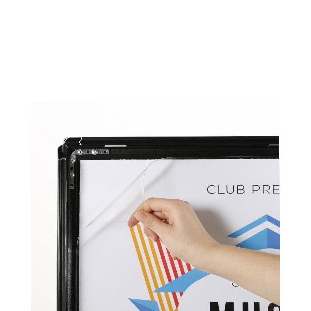 Kundenstopper Alu Classic Wasserfest, DIN A1, Schwarz, Outdoor