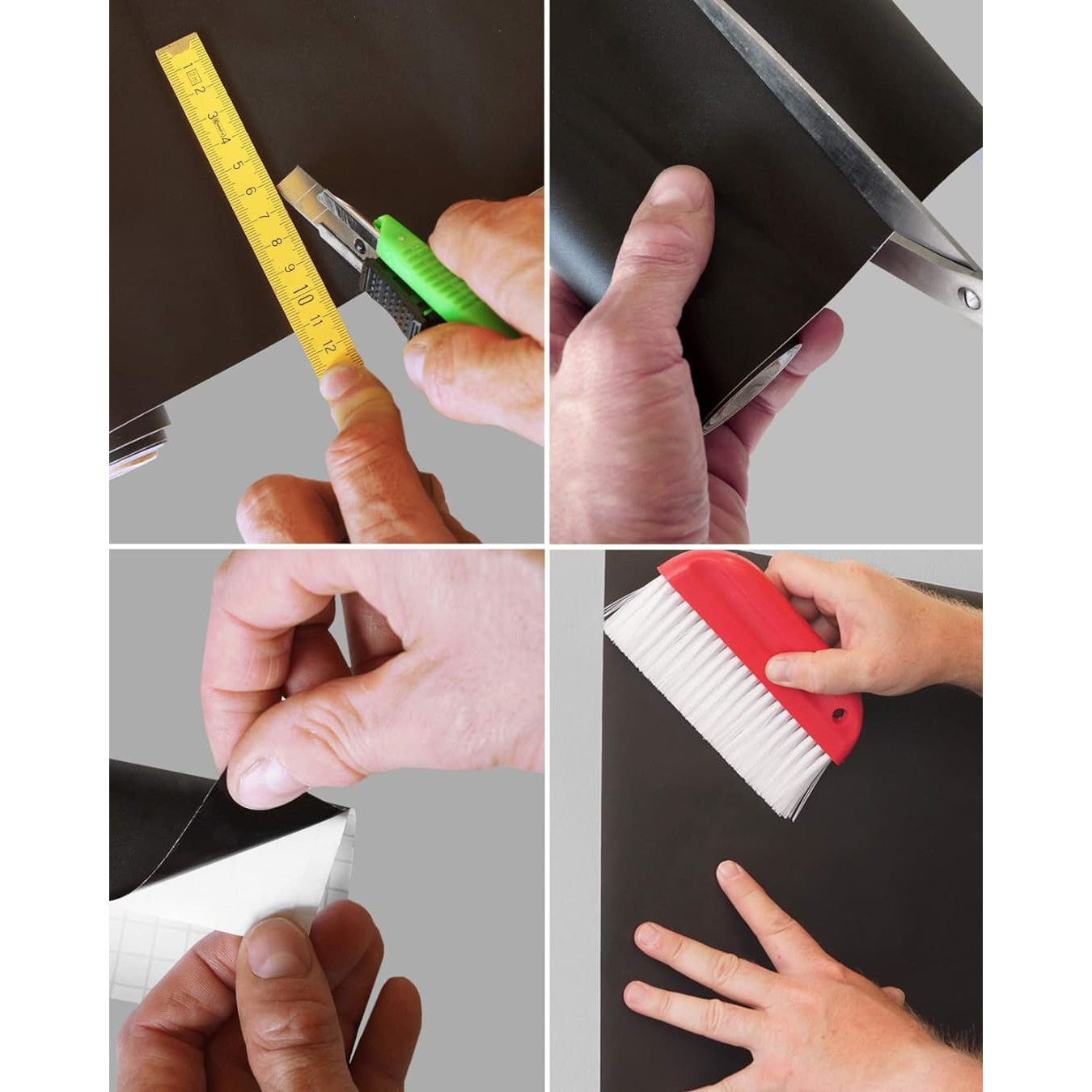 Kreidetafelfolie / Wandtafelfolie Magnetisch, Selbstklebend, Schwarz, 60x90cm